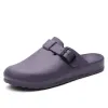 Sandaler ywygmz män sandaler sommarskor gummiloggar eva unisex trädgårdskor svart strand platt män baotou zapatos de hombre