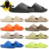 Zapatillas Yeezey Slide Sandalias Hombres Mujeres Zapatos Bone Onyx Pure Ochre Al aire libre Diapositivas Entrenadores Zapatillas de deporte 36-46