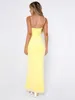 Lässige Kleider Townlike Low-Cut-Perspektive Sexy Partykleid Frauen 2024 Frühling Sommer Slim Bodycon Mesh Elegante Maxi lang