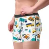 Boxer drôle, pelles mignonnes, Shorts de dessin animé, culottes pour hommes, sous-vêtements camions garçon aime les caleçons respirants pour hommes S-XXL 24319