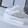 Casual Shoes 2024 Women's Sneakers Spring Sequined Women Platform Heels kil