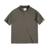 Polo americana Madden Workwear T-shirt in cotone perlato Casual mezza manica ampia a maniche corte per uomo 8h9a