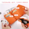 Designer Wallet Genuine Leather Womens Ultra-thin New Student Card Bag Integrated High-end and Multifunctional {category}