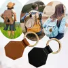 Berets Outdoor Travel Duckbill Hat Clip Pu Leather Leather Leath