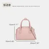 Totes Korean Casual Bowling Bags Women Luxury Designer Handväskor Purs 2024 i Pu Top Handle Small Solid Color Shoulder Crossbody