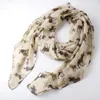 Scarves Design Fashion Animal Print Scarf Winter Elk Moose Women Long