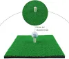 Вспомогательные средства CRESTGOLF Коврики для игры в гольф в помещении/на открытом воздухе Коврики для гольфа SBR для тренировок на тренировочном поле на заднем дворе, зеленые (длинная/короткая трава)
