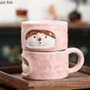 Kubki ręcznie robione malowane dziewczyna ceramiczna kubek wodny filiżanki kawy Milk śniadanie popołudniowe herbatę