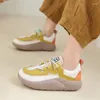 Sıradan Ayakkabı Kadınlar İçin Kalın Çözülmüş 2024 Yuvarlak Toe Moda Karışık Renkler Konforlu Spor Ayakkabıları Zapatos de Mujer