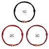 Charm Bracelets Fashion Adjustable Lucky Koi Fish Shaped Braided Bracelet For Friend Chinese Red String Women Couple