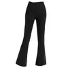 lu yoga pantalon pantalon évasé yoga nu stretch taille haute hanche levage sport ourlet serré lâche mince long femmes pantalon pantalon décontracté