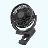 Electric Fans 10000mAh Portable Table Attached Fan Small Cooling Fan 8-inch Rechargeable Rotating Surround Air Circulation With 4 Gears 240319