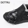 Shoes DETTRU Men Boots Lightweight Winter Shoes for Men Snow Boots Waterproof Winter Footwear Plus Size 47 Slip on Unisex Ankle Boots