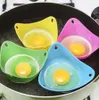 Colorful Silicone Poachers - Nonstick Egg Cooking Cups for Poaching and Steaming, Heat-Resistant, Set of 4