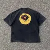 Designer Luxe Michael Classic Cho Broken Smiley Face Trend Print High Street VTG gewassen oude comfortabele T-shirt met korte mouwen