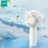 Electric Fans Qualitell Handheld Mini Winder 3-Speed Low Noise 1200mAh Ttype-c Charging Portable Small Cooling Fan Summer Advanced Battery Cells 240319