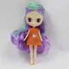 Modestil mini Blyth Doll Color Hair Medium Frisyr Naken Fabrik Fashion Girl Toys 11cm utan kläder 240307