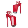 Dance Shoes 26CM/10inches PU Upper Plating Platform Sexy High Heels Sandals Pole 009