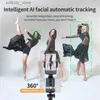 Estabilizadores Novo 360 Rotação Siga Estabilizador de Junta Universal Mesa de Perna Única Mini Rastreamento Automático Inteligente Tiktok Live Handheld PTZ Q240319