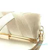 Clutch Bags New Wallet Stylish Multi Color Dinner Bag Evening Luxury Women Bridal Party Prom Golden Tassel Wedding Purse Silk Handbag