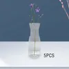 Vasi 5x Mini vaso di fiori centrotavola per piante fioriera decorativa minimalista per scrivania da ufficio bouquet per feste di nozze fai da te