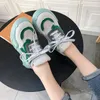 Повседневная обувь 8Shoes, женские весенние сетчатые красные модные универсальные кроссовки на платформе