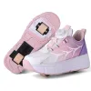 Scarpe nuove sneaker deform con ruote roll skate 2 ruote scarpe pattini regalo di calzature sportive scorrevoli per ragazzi per adolescenti ragazzi