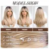 Synthetic Wigs oneNonly Long Straight Blonde Wig Bob Synthetic Wigs for Women Lolita Party Natural Wigs High Temperature Hair 240328 240327