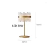 Table Lamps Gold Luxury Glass Desk Lamp Brass Creative Personality Fancy Wedding Romantic Fashion Decorative LED