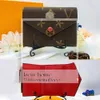 Brown Flores Lvse Bolsa Carteira Designer Carteira Luxo Mulheres Moeda Bolsa Titular do Cartão Chaveiro Homem Bolsa Chave Bolsa Pequena Carteiras Lousis Vouton Bag Louies Bag 803