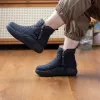 Boots Thick Bottom Side Chain Warm Comfortable Increase Snow Boots New Casual Cotton Shoes Versatile Short Ankle Boots 2024 Winter