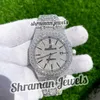 Luxe glacé Hip Hop Vvs Moissanite diamant clouté montre en acier haut de gamme mode montres en gros