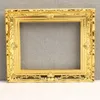 Frames Doldouse Frame Decor Mini Plástico em massa para artesanato delicado minúsculo Po Gold