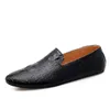 HBP Chaussures habillées super légères en cuir véritable motif crocodile sans marque Chaussures décontractées confortables pour hommes