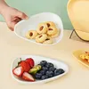 Plates Durable Fruit Dish Decorative Tray Convenient Plate Easy To Clean Wasted Bone Great For Parties And Gatherings