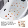 Tapetes de banho 6 folhas de concha não banheira adesivos segurança chuveiro passos anti skid fita resistente banheiro para banheira
