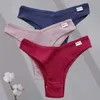 Kadın Külotu Finetoo 3pcs/Set Kadın Pamuk Panties Düşük Yüksek Kılavuzlar İç Çamaşırı Bayanlar Seksi Brezilya Underpanties Kadın iç çamaşırı bikini 24323