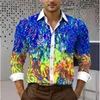 Camisas de vestido masculinas 2024 verão camisa lapela esportes casuais confortável luz rua ao ar livre material de alta qualidade padrão hd tamanho grande