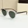 Retro okrągłe okulary przeciwsłoneczne kryształowe zielone soczewki mężczyźni letnie sunnies gafas de sol projektant okularów przeciwsłonecznych Occhialia da sole uv400 ochron