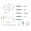 Óculos de sol 2024 vendendo unisex liga redonda óculos lisos graciosos quadros ópticos de moda