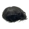 Toupees tunn hud Toupee Natural Hairline Remy Hair Pieces Stock