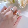 Cluster Rings Vinregem Vintage Elegant Pearl High Carbon Diamond Gemstone 18K Gold Plated 925 Sterling Silver Jewelry Anniversary Gifts