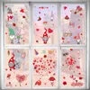 Wall Stickers 149pcs 9 Sheets Home Decor Window Sticker Anniversary Valentines Day Removable Party Glass Holiday Wedding DIY Art Double