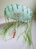 Parapluies Prop Parapluie Femmes Ruban Glands Ancien Costume Cheongsam Hanfu Spectacle Classique Soie Danse