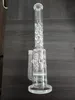 Hookahs Giant Glass bong four colors honeycomb perforate and birdcage perc water pipe dab rig
