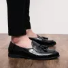 Chaussures New Fashion Le cuir gentleman stress chaussures hommes affaires chaussures de conduite à la main