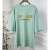 Oversize women's T-Shirt designer summer short sleeve correct letter tees candy colors unisex printed top Tshirts SML