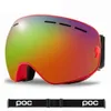 Designer Pocs Devour Double-layer Anti Fog Ski Glasses Comma Coated Ski Glasses Mountaineering Goggles Double-layer Anti Fog Film