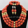 Bangle Traditional wedding Nigerian artificial bead jewelry for newlyweds sets african beads jewelry necklace set free shipping ABF901 240319