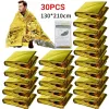 Survival 530 stks Outdoor Emergency Survival Deken Ehbo Reddingsset Goud Zilver Waterdichte Folie Thermische Camping Militaire Deken Hot